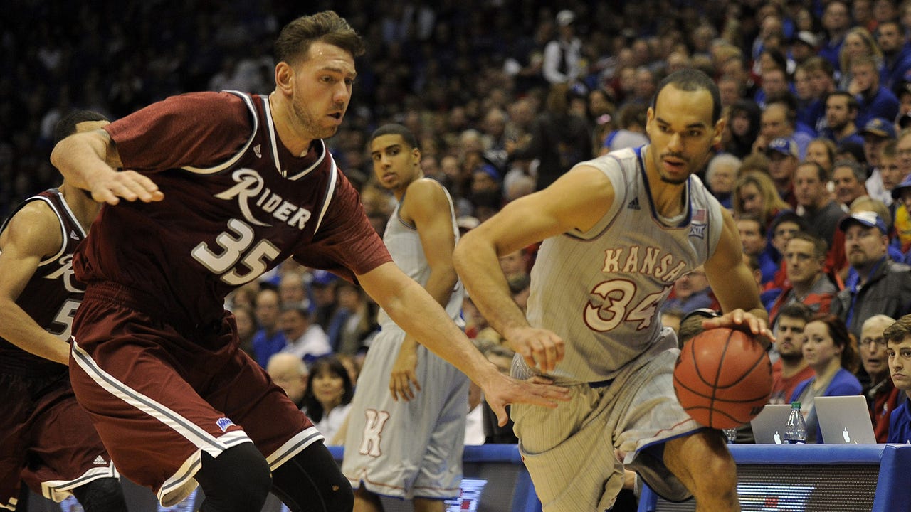 Ellis, Greene lead Kansas to 87-60 win over Rider